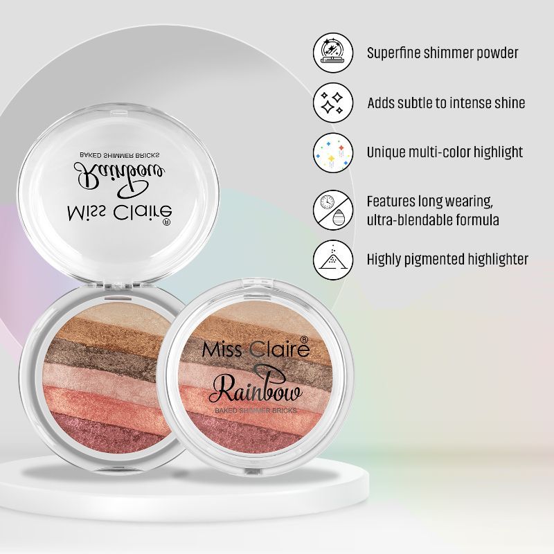Miss Claire Rainbow Baked Shimmer Bricks