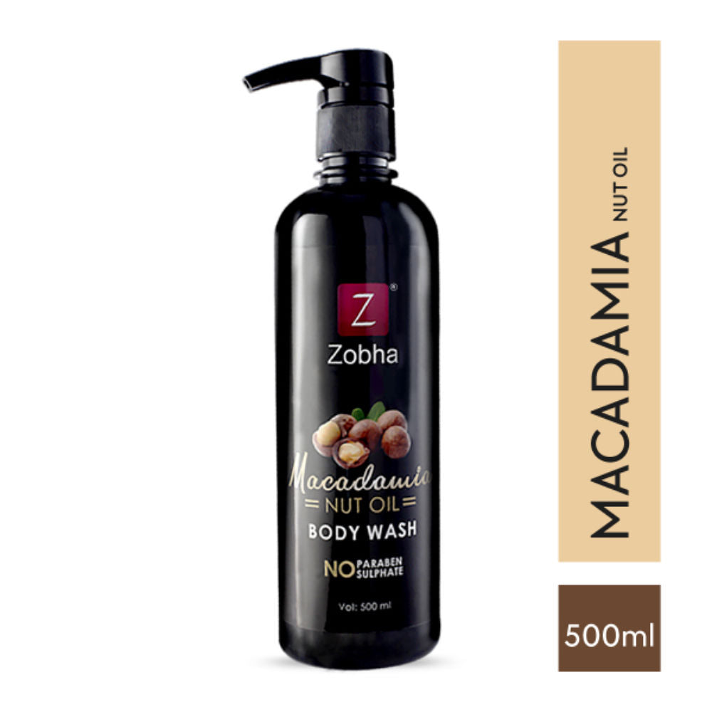Zobha Body Wash with 100% Natural Macadamia Paraben and Sulphate Free