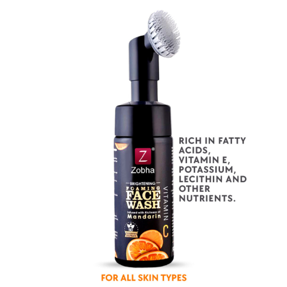 Zobha Vitamin C Foaming Face Wash Infused with Mandarin