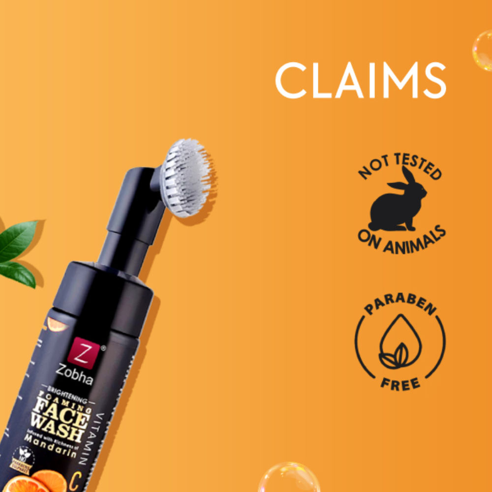 Zobha Vitamin C Foaming Face Wash Infused with Mandarin