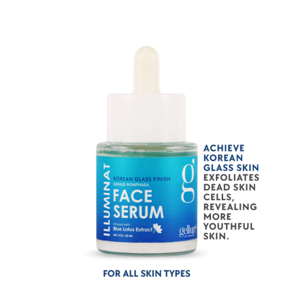Zobha Illuminat Korean Glass Finish Face Serum With Blue Lotus Water Extract
