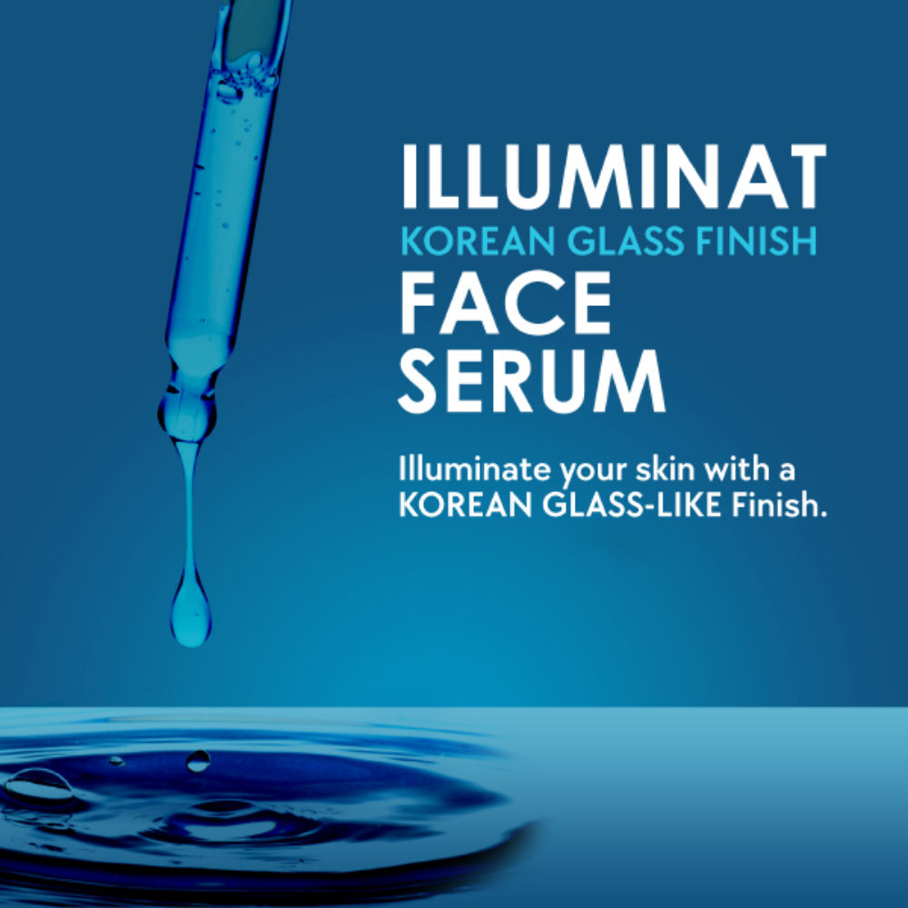 Zobha Illuminat Korean Glass Finish Face Serum With Blue Lotus Water Extract