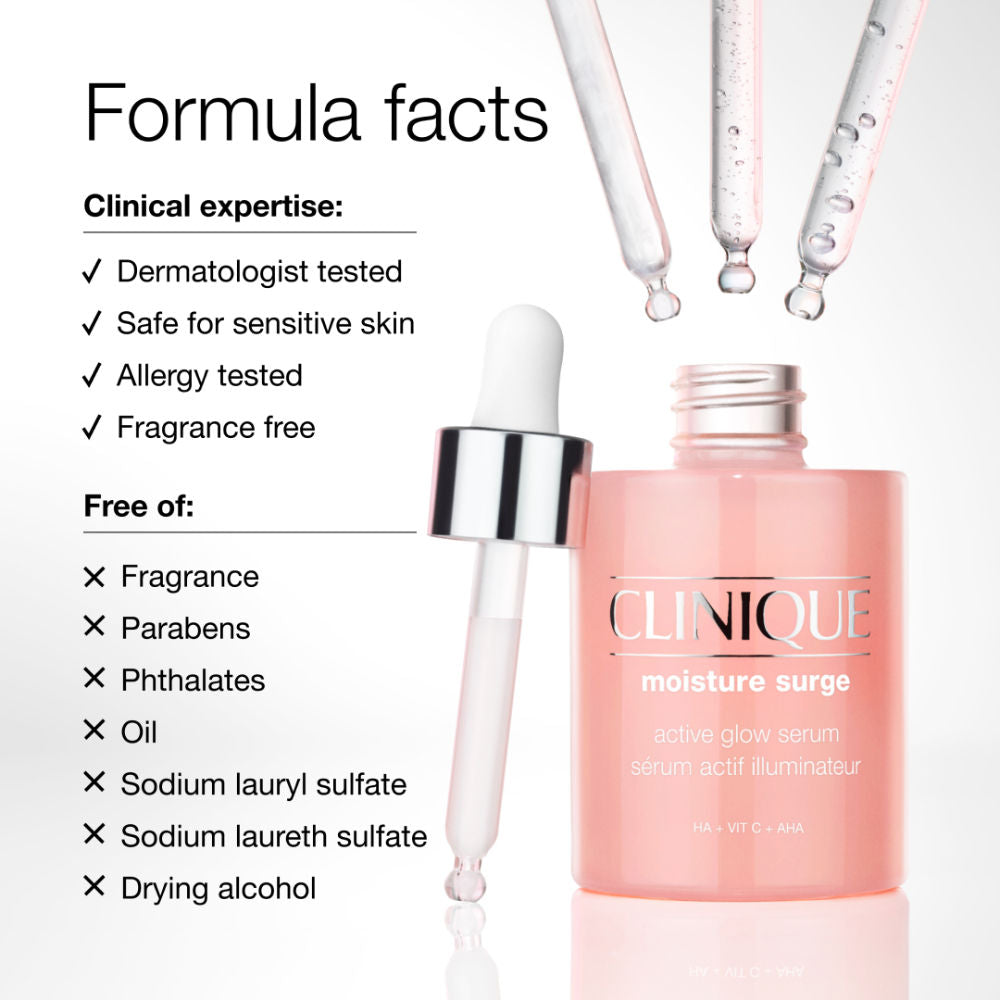 Clinique Moisture Surge Active Glow Serum with Vitamin C, Lactic Acid & Hyaluronic Acid