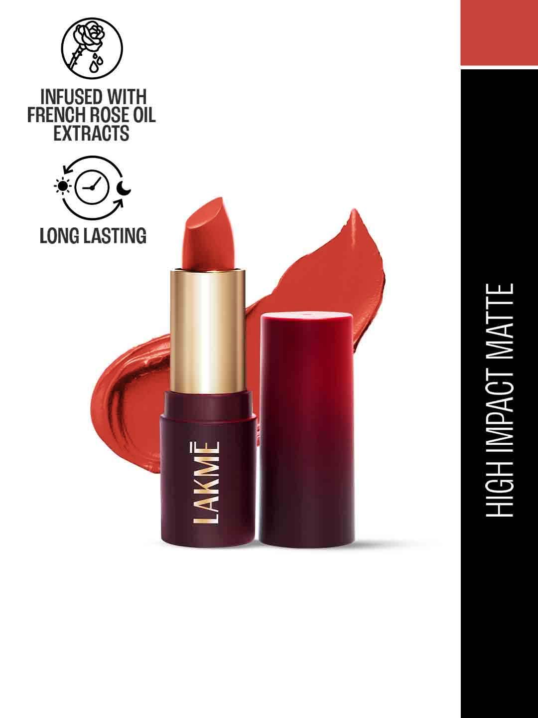 Lakme Forever Matte Lipstick, Made With French Rose Oil Extracts