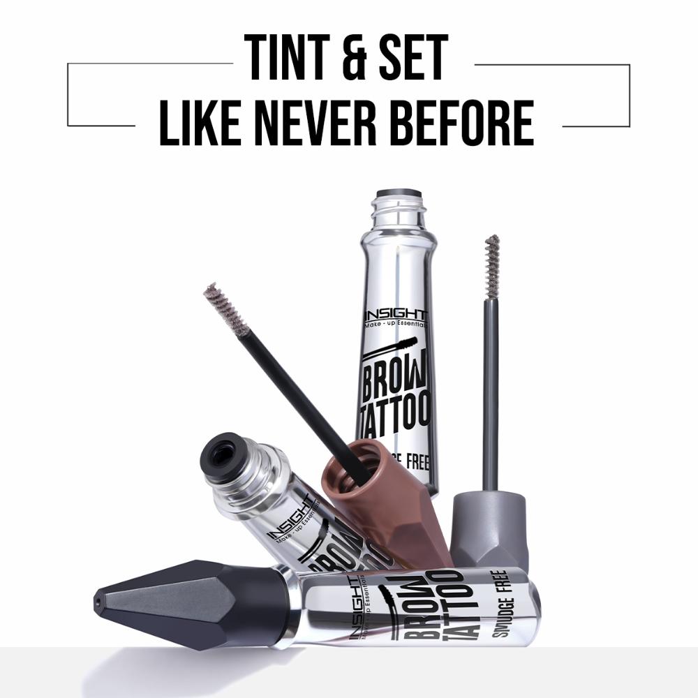 Insight Cosmetics Brow Tattoo, Smudge Proof, Long Lasting Upto 12hr, Castor Oil Infused