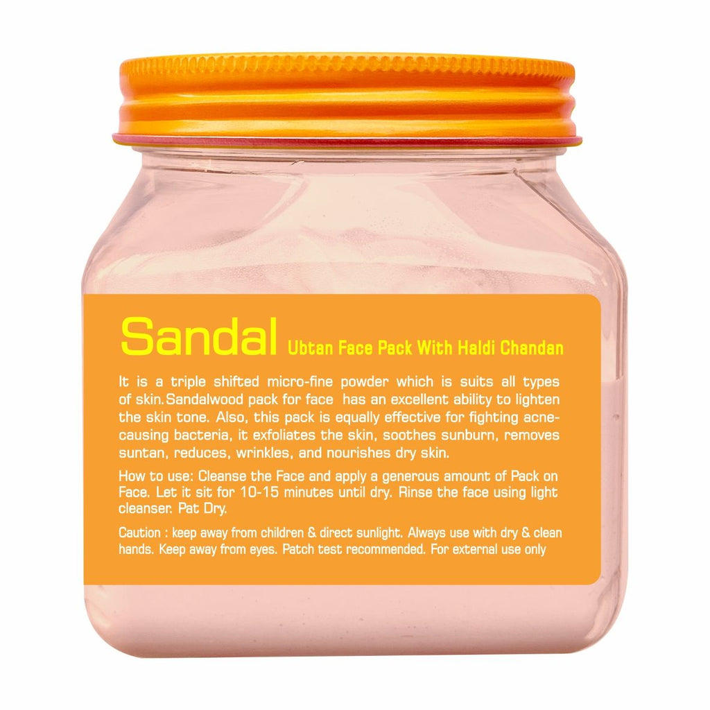 Jeva Sandal Ubtan Face Pack with Haldi & Chandan - Skin Brightening & Glow-Enhancing Gel