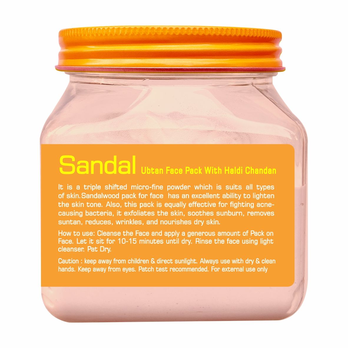 Jeva Sandal Ubtan Face Pack with Haldi & Chandan - Skin Brightening & Glow-Enhancing Gel