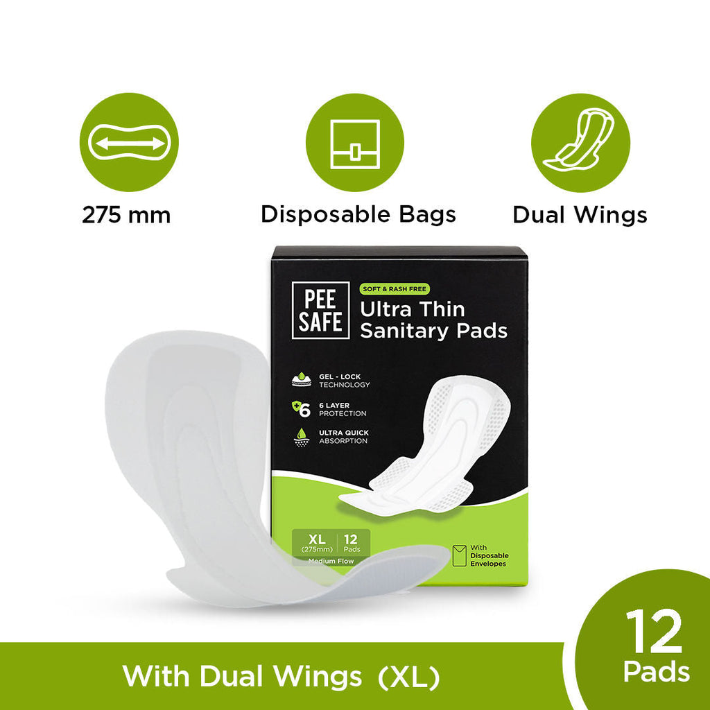 Pee Safe Comfort Ultra Thin Rash Free Sanitary Pads