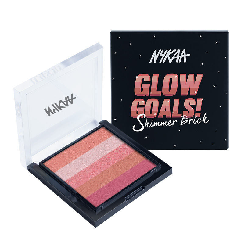 Nykaa Cosmetics Glow Goals! Shimmer Brick Highlighter Palette