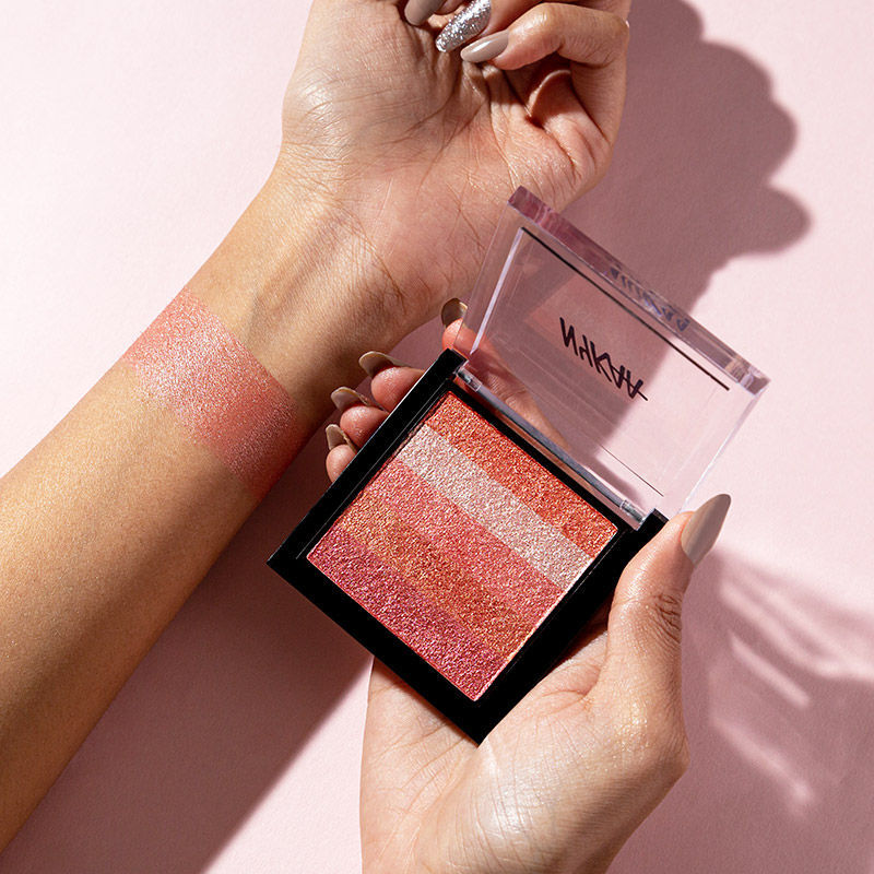 Nykaa Cosmetics Glow Goals! Shimmer Brick Highlighter Palette