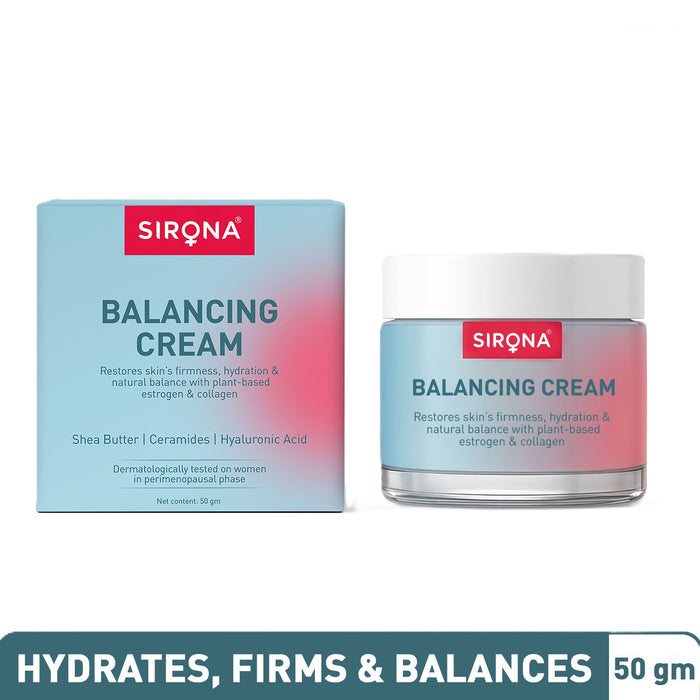 Sirona Face & Body Cream For Perimenopausal & Menopausal Skin, Restores Hydration, Derma Tested