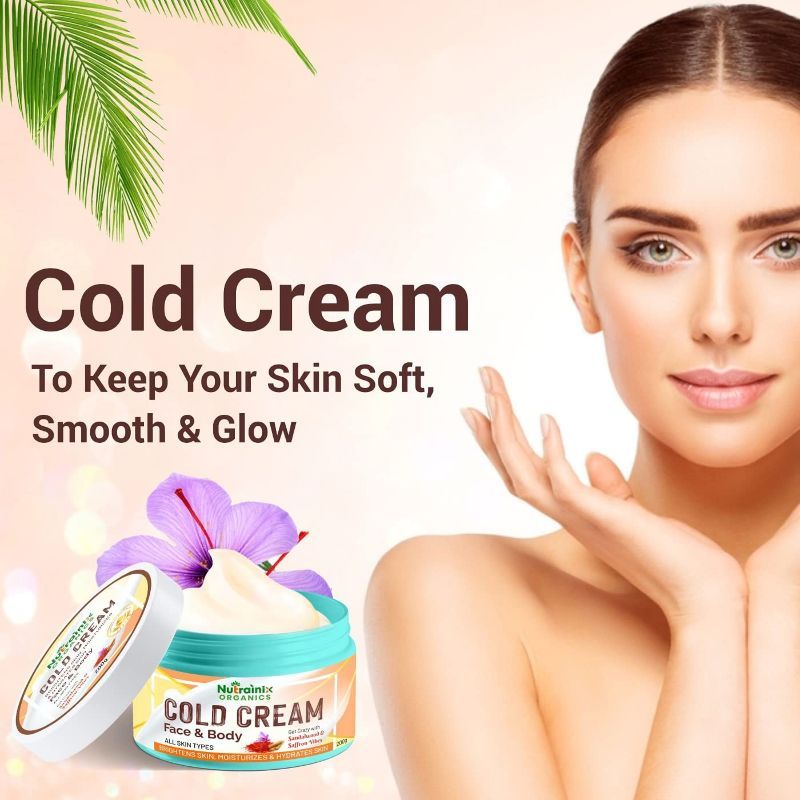 Nutrainix Organics Cold Cream With Sandalwood & Saffron Vibes