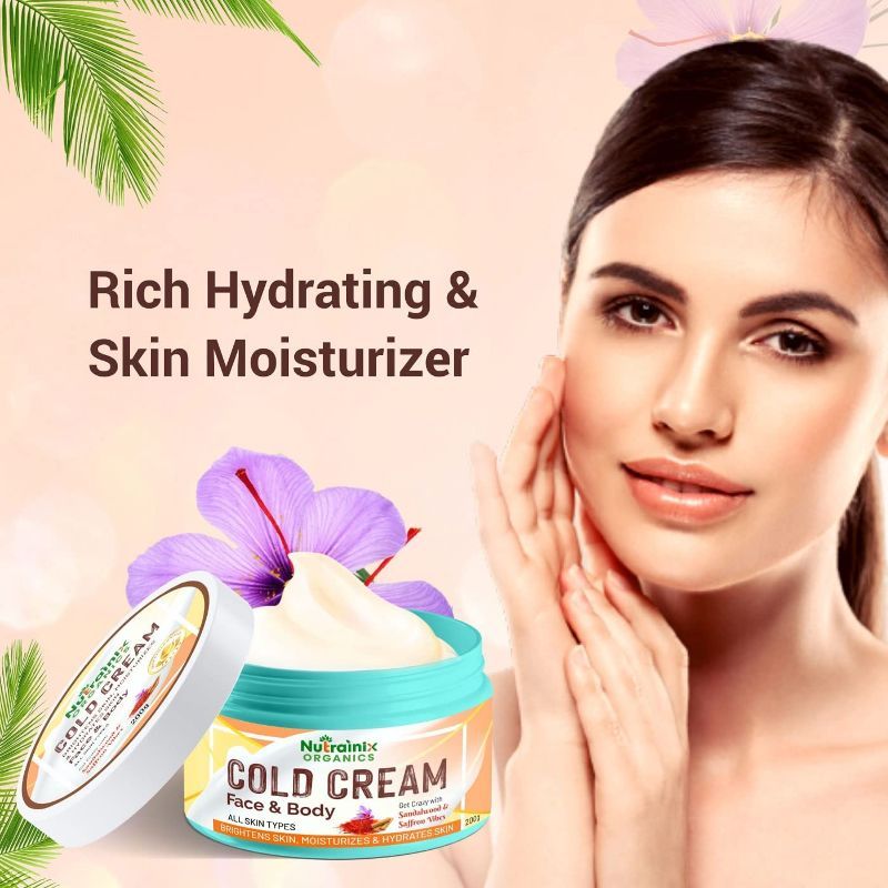 Nutrainix Organics Cold Cream With Sandalwood & Saffron Vibes