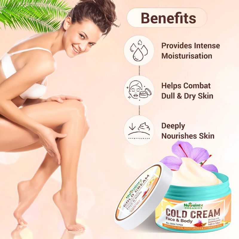 Nutrainix Organics Cold Cream With Sandalwood & Saffron Vibes