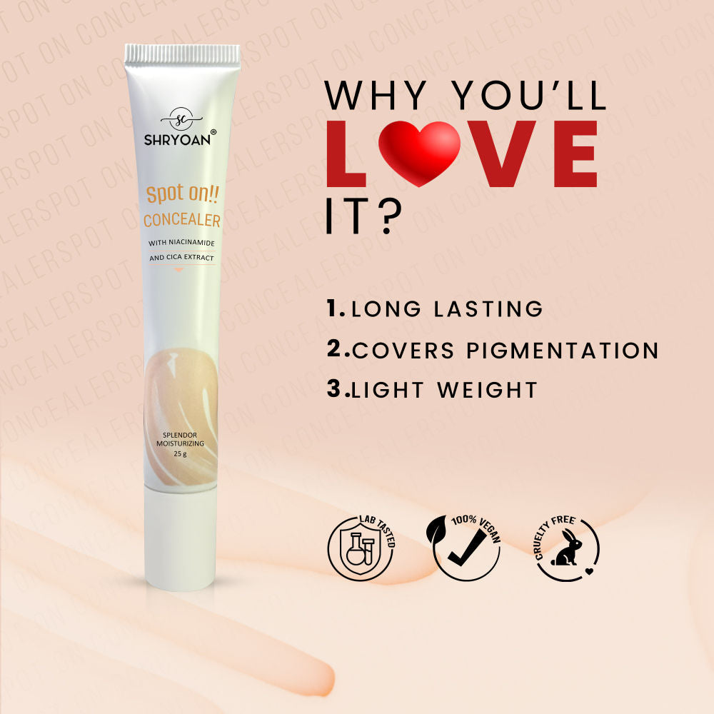 Shryoan Full Coverage and Lightweight Formula Spot on Concealer