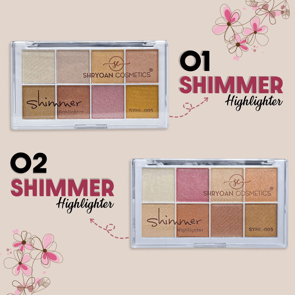 Shryoan Shimmer Highlighter Powder - Multicolored
