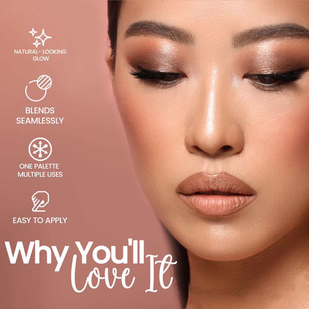 Shryoan Easey-Peasy Eyeshadow and Highlighter Palette