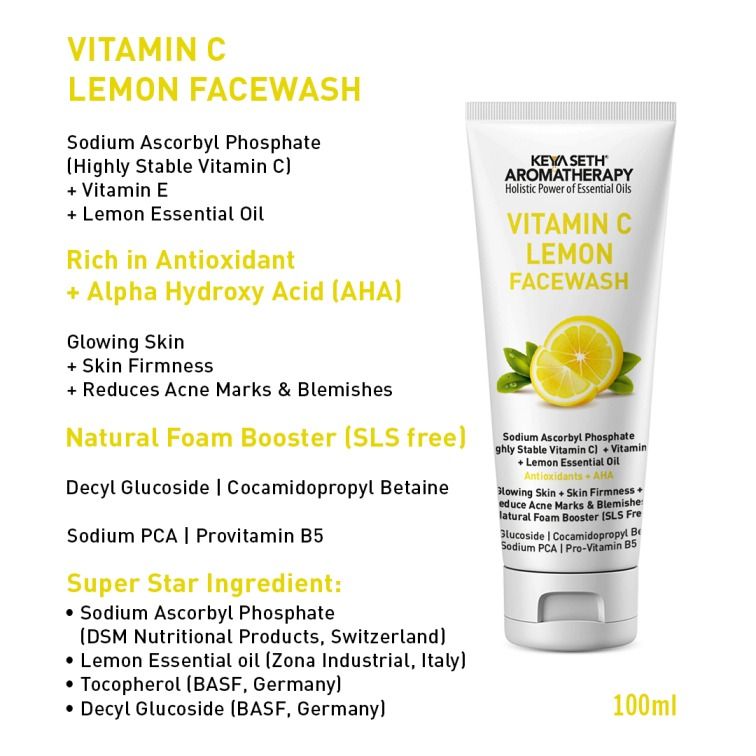 Keya Seth Aromatherapy Vitamin C Lemon Facewash