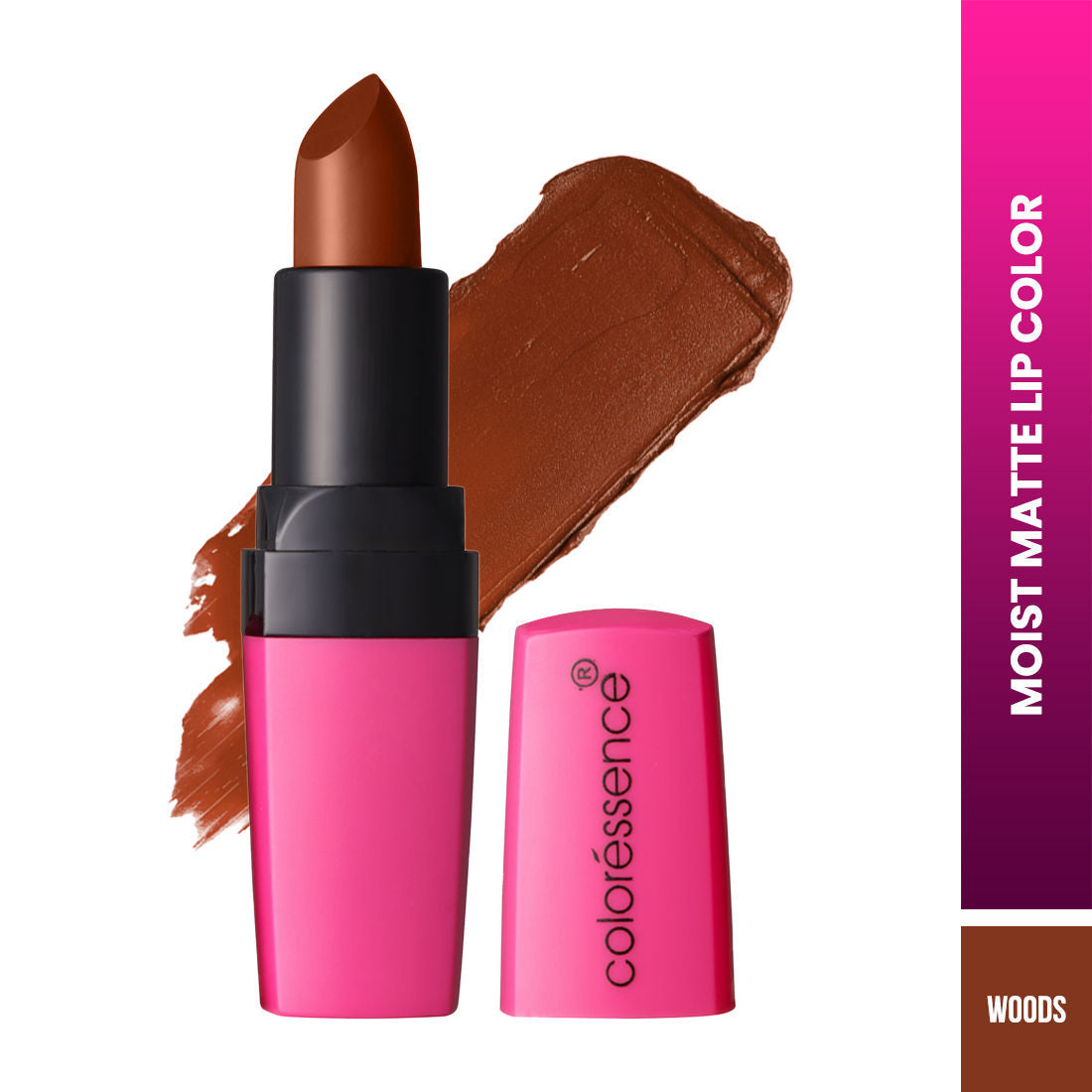 Coloressence Moist Matte Lipstick, Long Lasting Hydrating Vitamin C Shea Butter Pigmented