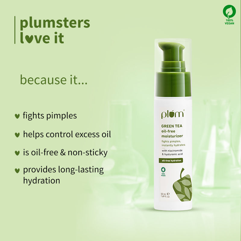 Plum Green Tea Oil-Free Moisturizer With Niacinamide For Oily, Acne Prone Skin