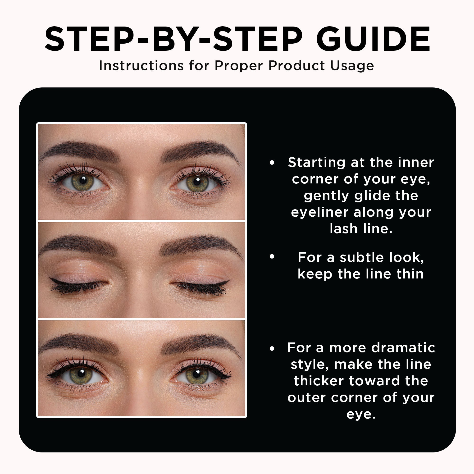 Orgatre Waterproof Liquid Eyeliner, Smudgeproof 24 Hr Infused With Glycerin Jojoba Oil, & Vitamin C