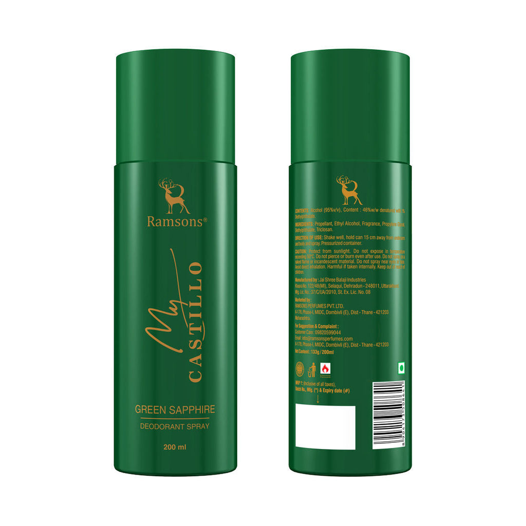 Ramsons Mycastillo Green Sapphire Deodorant Spray