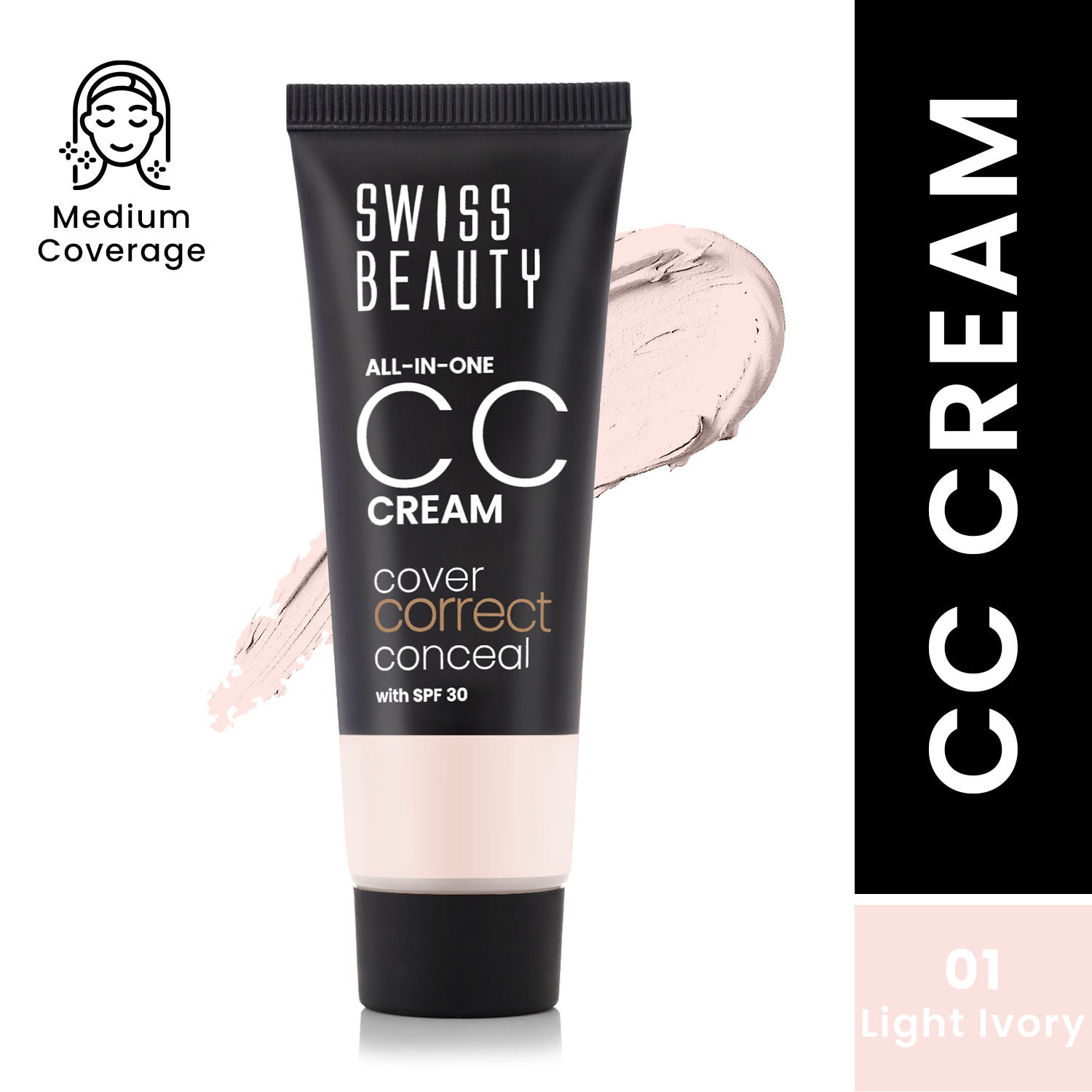 Swiss Beauty All-In-One CC Cream Cover Correct & Conceal