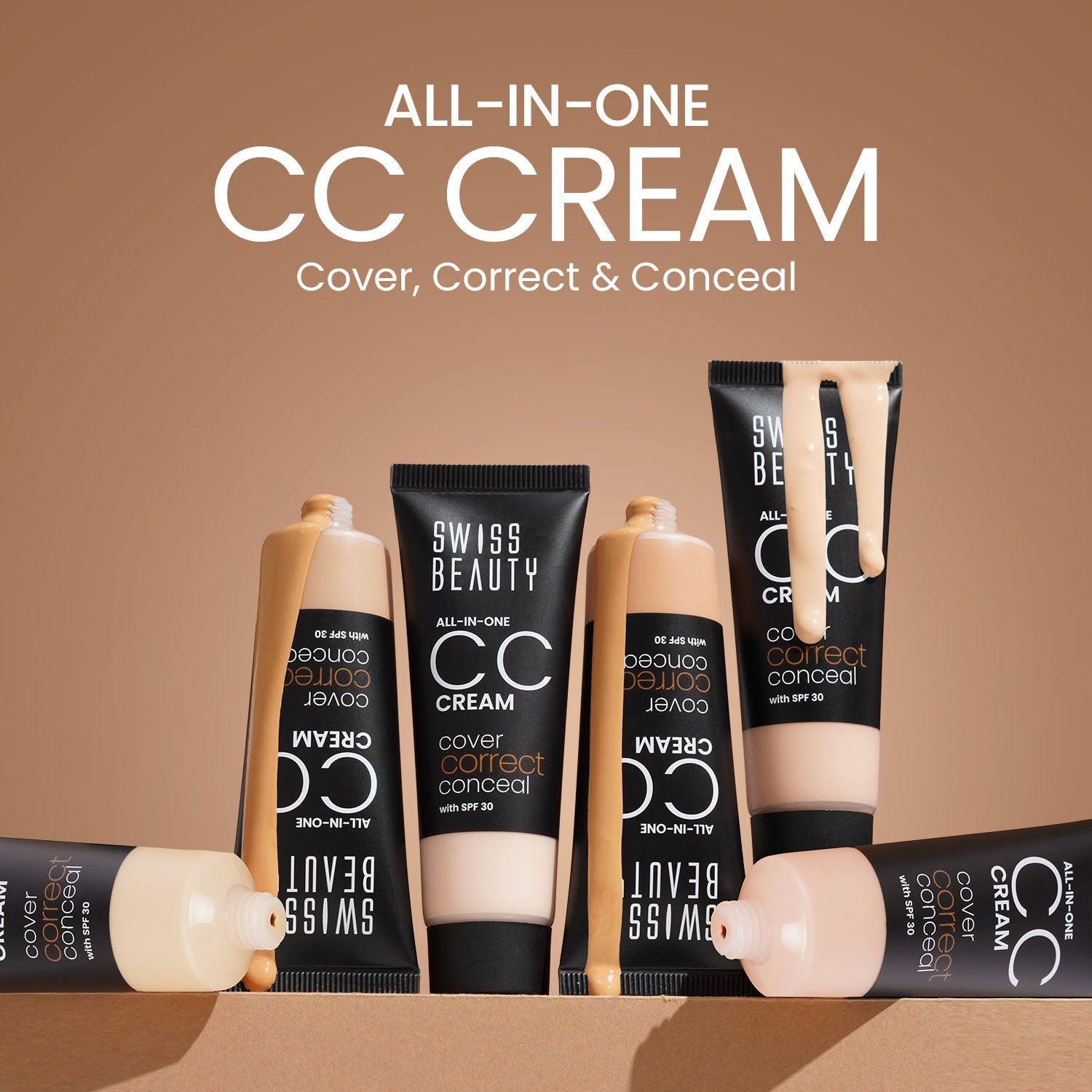 Swiss Beauty All-In-One CC Cream Cover Correct & Conceal