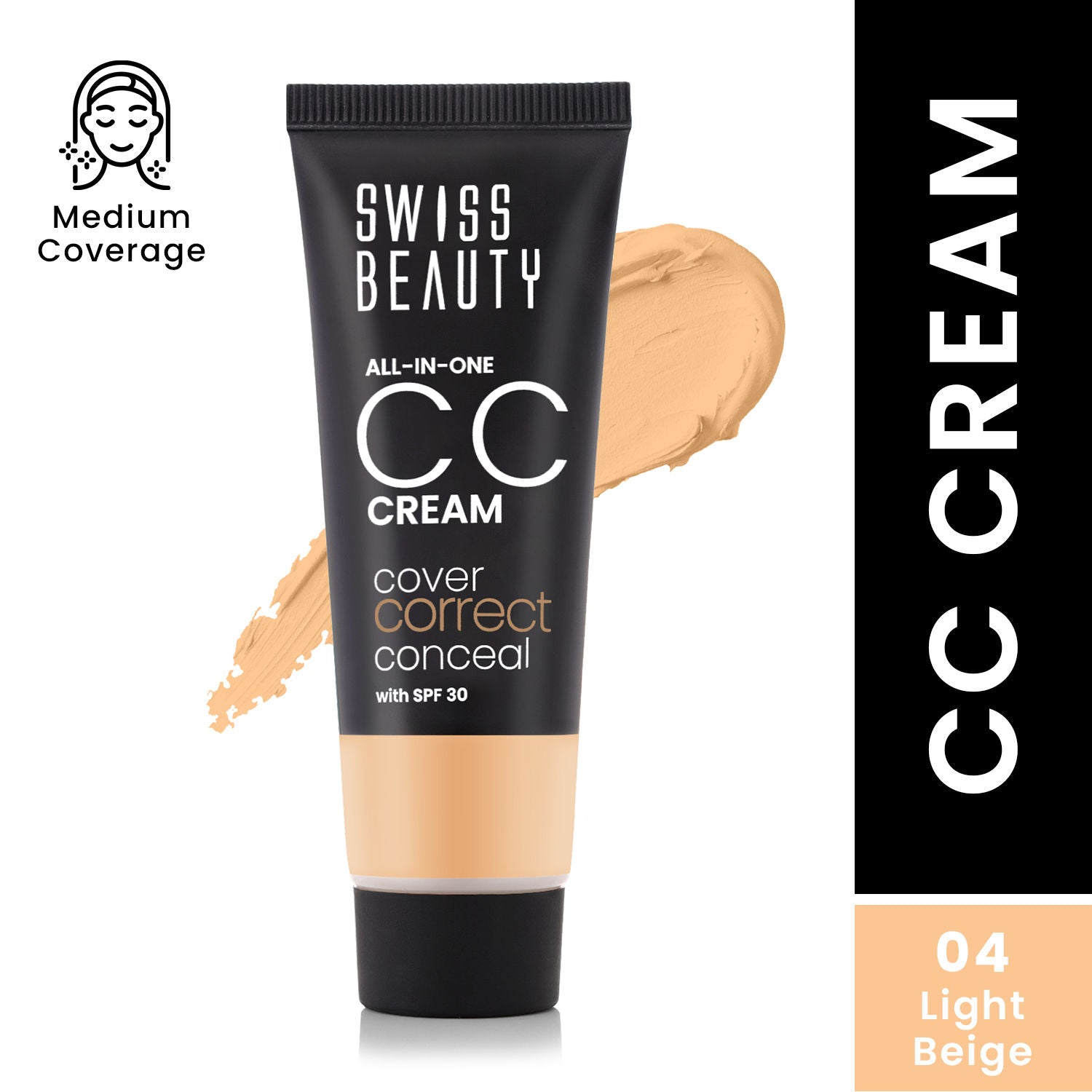 Swiss Beauty All-In-One CC Cream Cover Correct & Conceal