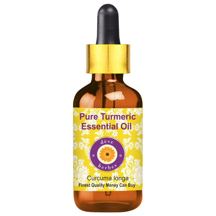Deve Herbes Pure Turmeric Essential Oil - Curcuma Longa Steam Distilled
