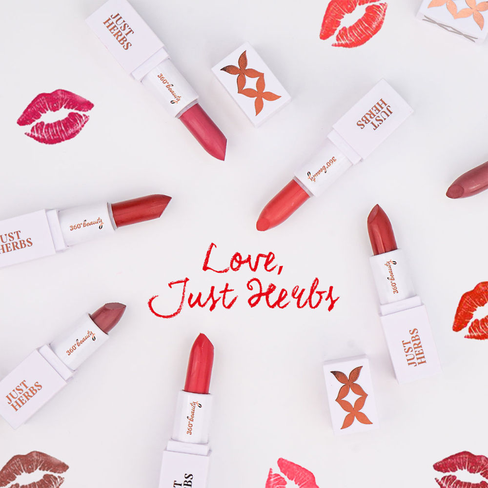 Just Herbs Ayurvedic Creamy Matte Lipstick Half Size