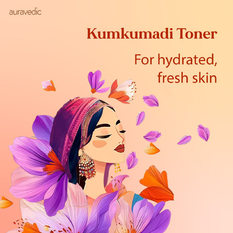 Auravedic Kumkumadi Face Oil Face Toner Spray kumkumadi Tailam Spray Toner for Glowing Skin