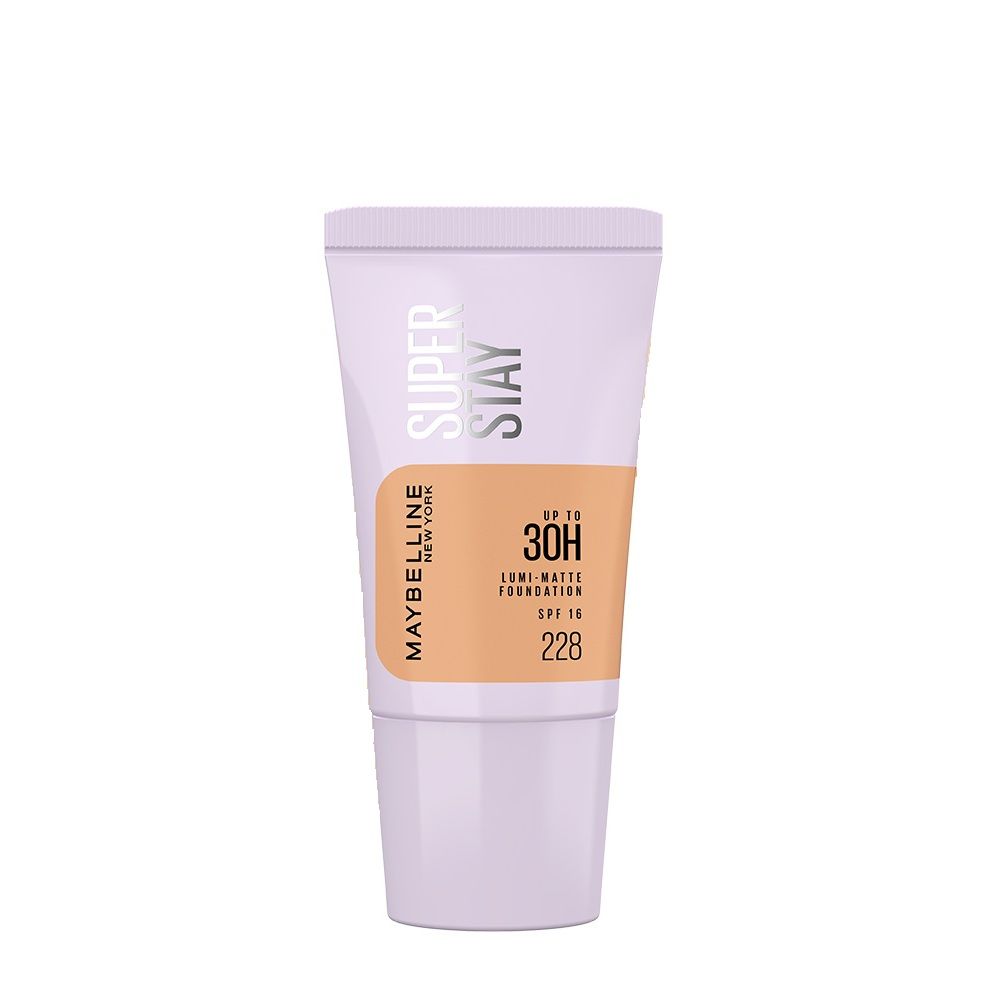 Maybelline New York Super Stay Lumi-Matte Foundation-30Hr Wear-Lightweight-Normal-Dry Skin