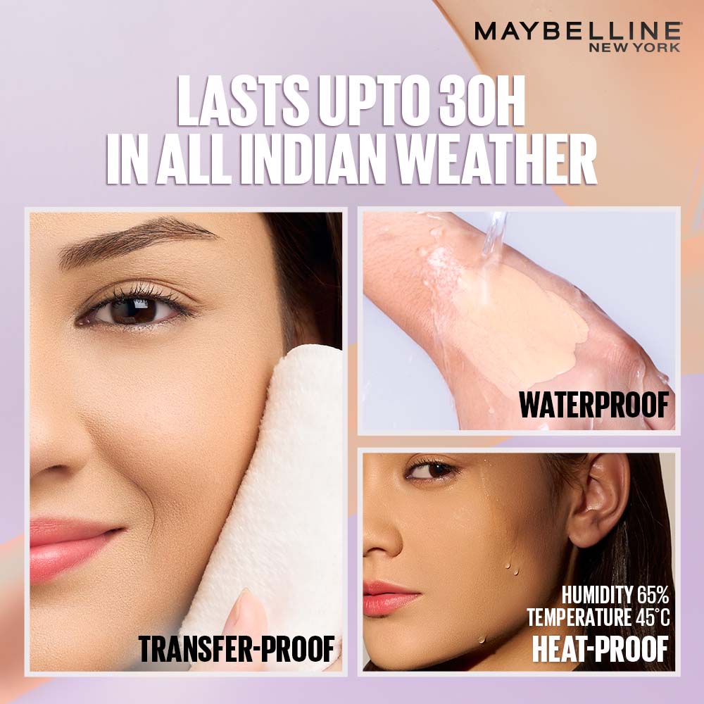 Maybelline New York Super Stay Lumi-Matte Foundation-30Hr Wear-Lightweight-Normal-Dry Skin