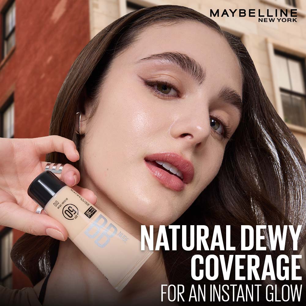 Maybelline New York Fit Me Glow BB Skin Tint, SPF 50, Niacinamide, Normal to Dry Skin