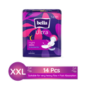 Bella Ultra Thin Night Drai Sanitary Pads, Breathable & Suitable for Very Heavy Flow (14Pcs)
