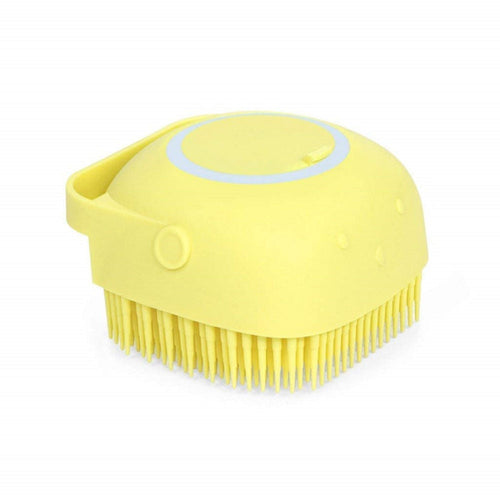 Beautiliss Silicone Shower Scrubber Exfoliating Bath Brush With Soap Dispenser Mix Color