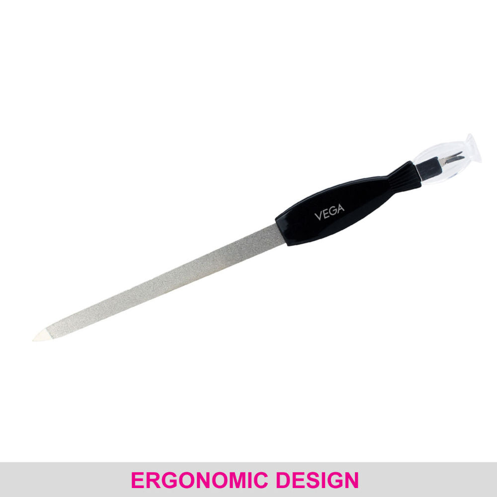 VEGA Nail File With Cuticle Trimmer (NFT-06)