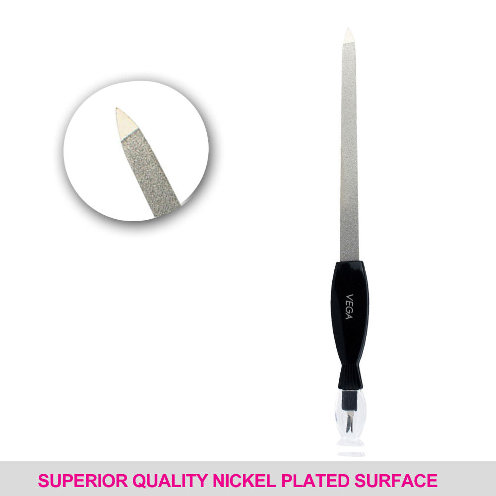 VEGA Nail File With Cuticle Trimmer (NFT-06)