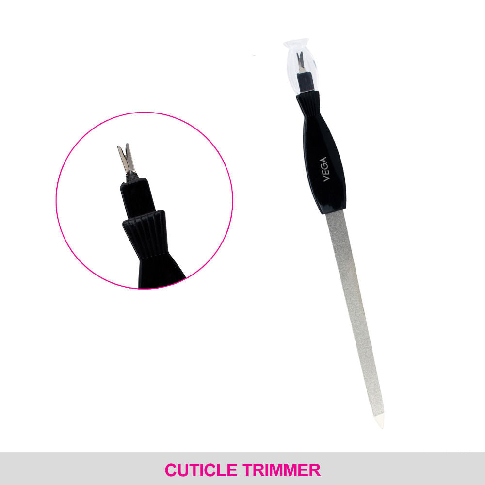 VEGA Nail File With Cuticle Trimmer (NFT-06)