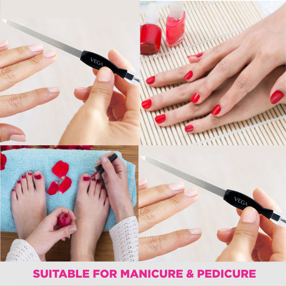 VEGA Nail File With Cuticle Trimmer (NFT-06)