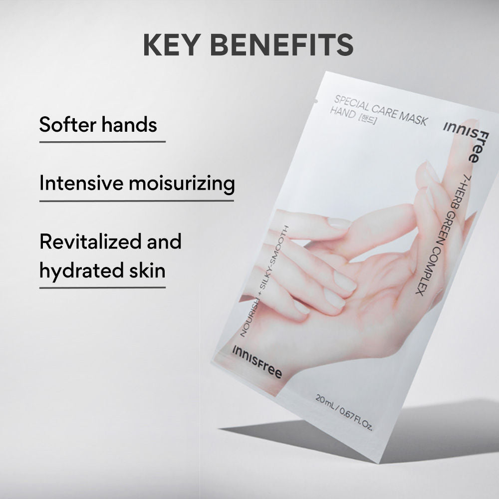 Innisfree Special Care Hand Mask - Softens & Moisturizes Dry Hands
