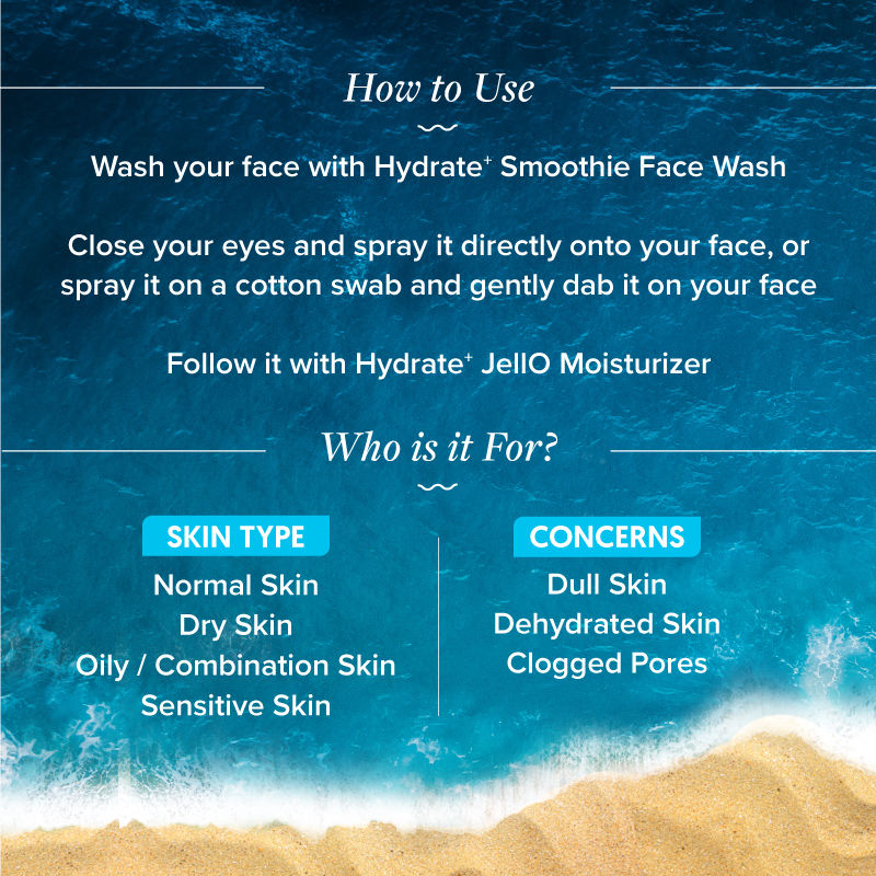 Aqualogica Hydrate+ Refresh Toning Mist with Coconut Water and Hyaluronic Acid
