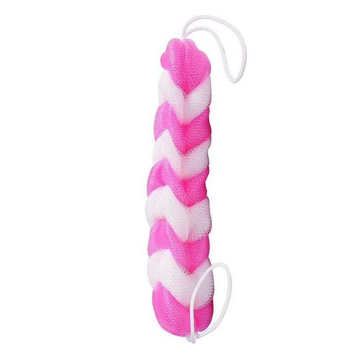 Panache Shower Sponge 9 Knots Rope - Pink & White