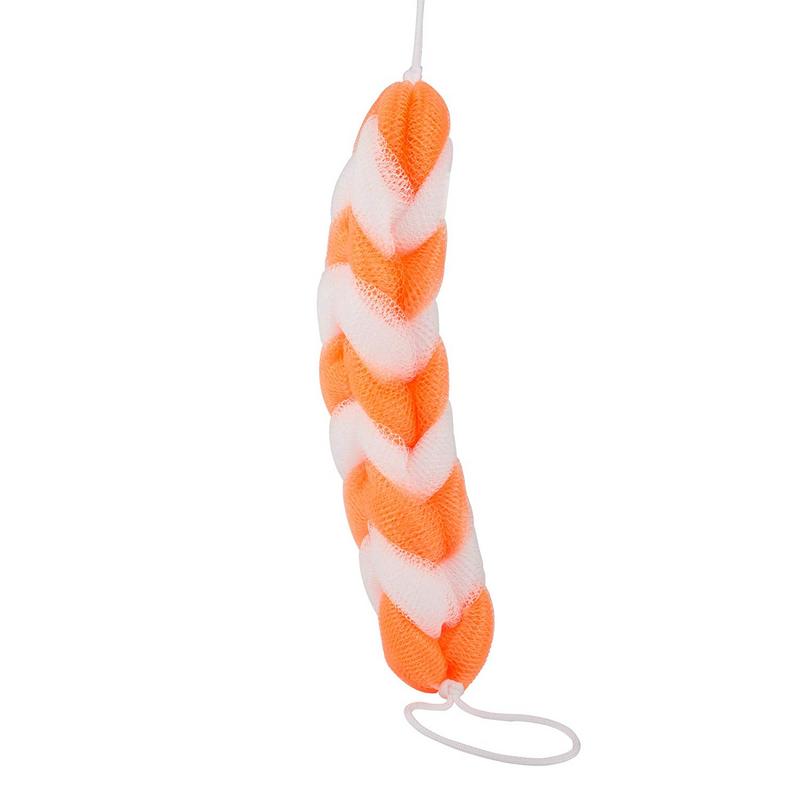 Panache Shower Sponge 9 Knots Rope - Orange & White