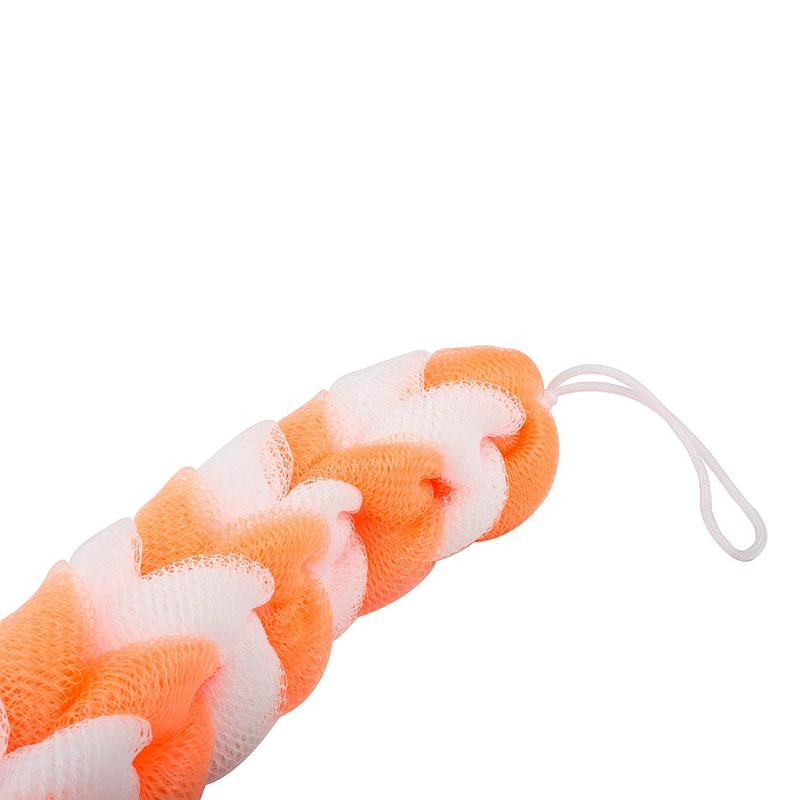 Panache Shower Sponge 9 Knots Rope - Orange & White