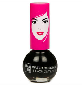 Elle 18 Black Out Liner Eyeliner Water Resistant, With Intense Payoff