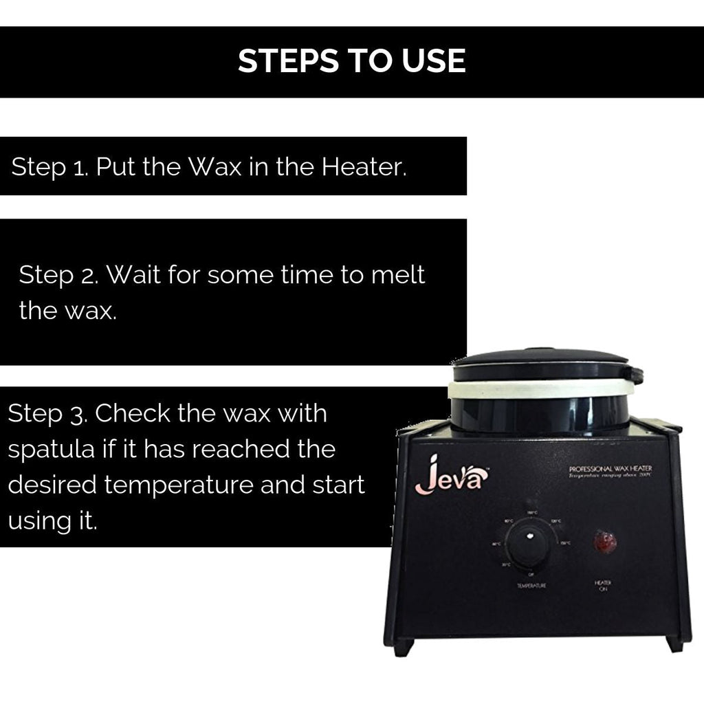 Jeva Single Wax Heater - Black Metal Professional Wax Warmer for Smooth Hair Removal