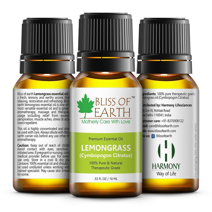 Bliss Of Earth Lemongrass Premium Essential Oil