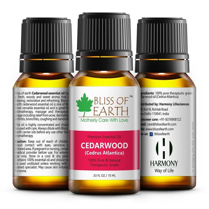 Bliss Of Earth Cedarwood Premium Essential Oil